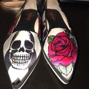 Taylor Says Tayquila skull and rose shoes